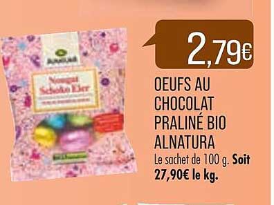 œufs Au Chocolat Praliné Bio Alnatura