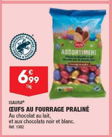 œufs au fourrage praliné isaura