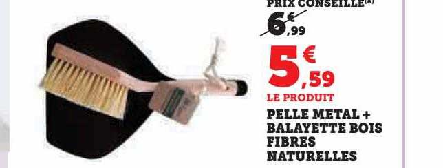 Pelle Métal + Balayette Bois Fibres Naturelles