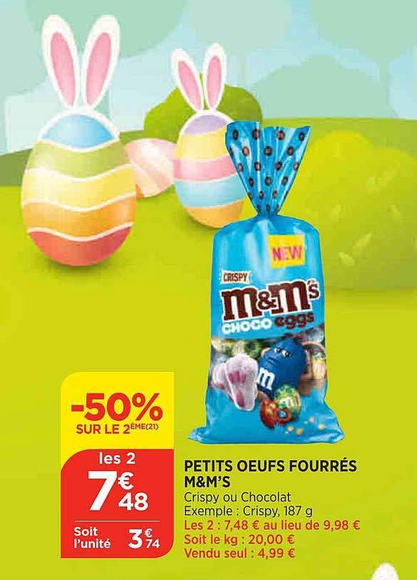 Petits œufs Fourrés M&m's