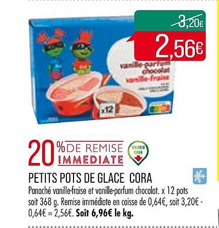 petits pots de glace cora