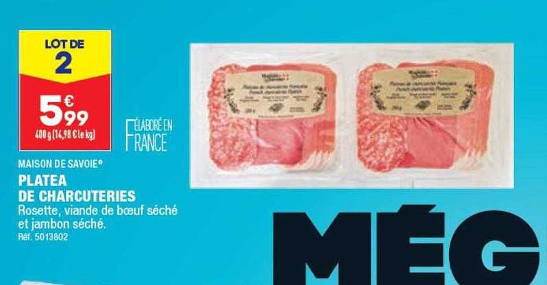 platea de charcuteries maison de savoie