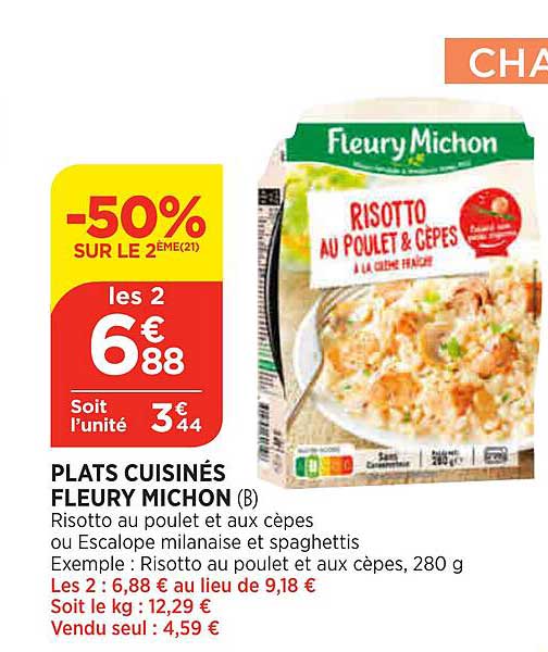 plats cuisinés fleury michon