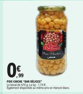 pois chiche "dar délices"