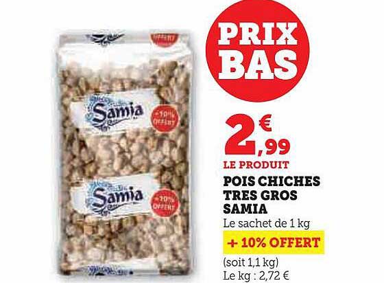pois chiches très gros samia