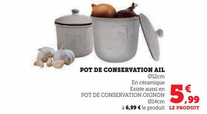 Pot De Conservation Ail