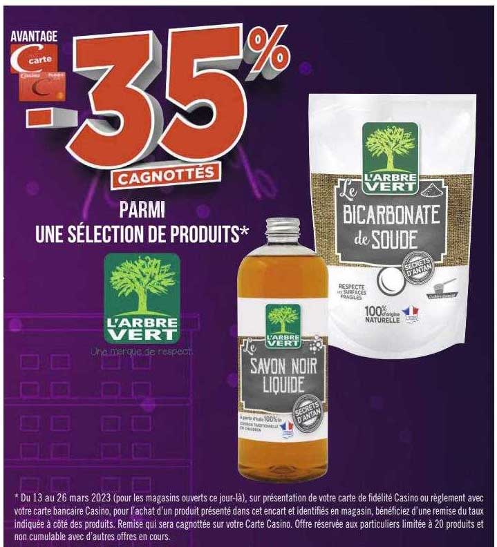 produits l'arbre vert