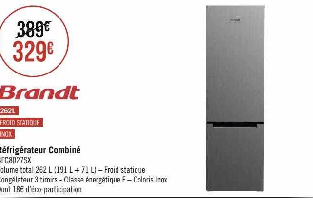 Réfrigérateur Combiné Brandt