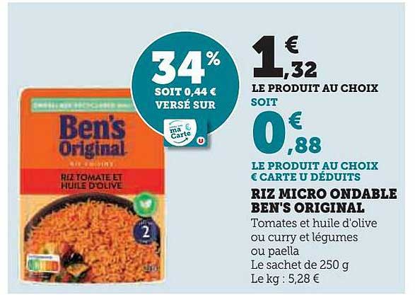 riz micro ondable ben's original
