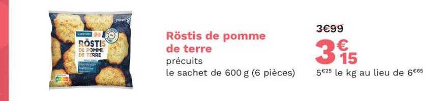 Röstis De Pomme De Terre