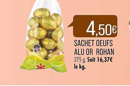 sachet œufs alu or rohan