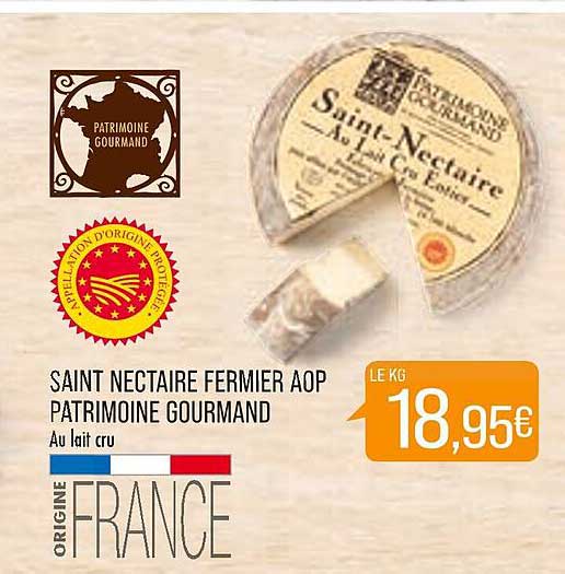 saint nectaire fermier aop patrimoine gourmand