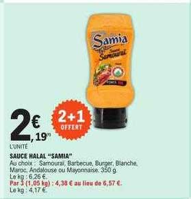 Sauce Halal "samia"
