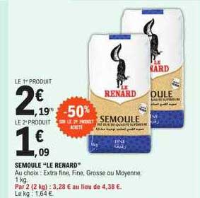 Semoule "le Renard"