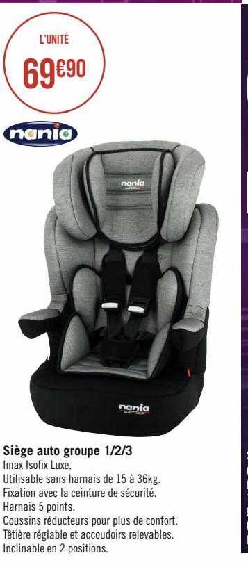 siège auto groupe 1-2-3 nania