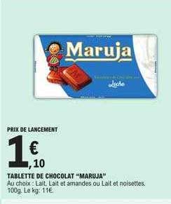 Tablette De Chocolat "maruja"