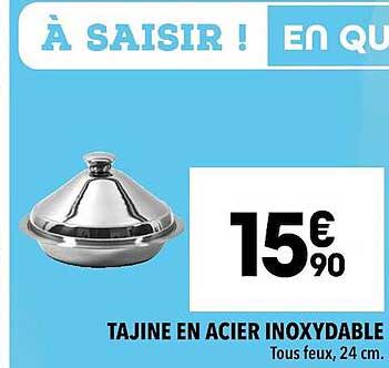 tajine en acier inoxydable