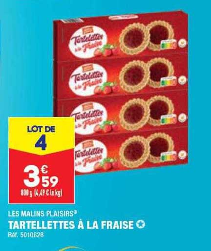 tartelettes à la fraise les malins plaisirs