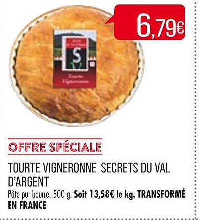 tourte vigneronne secrets du val d'argent