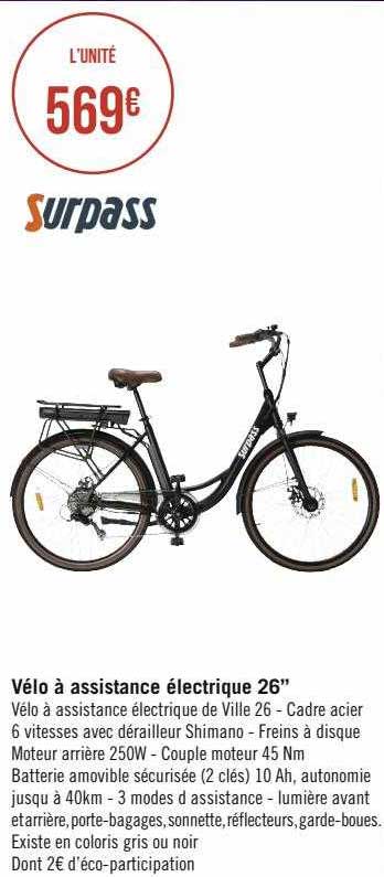 Vélo à Assistance électrique 26" Surpass