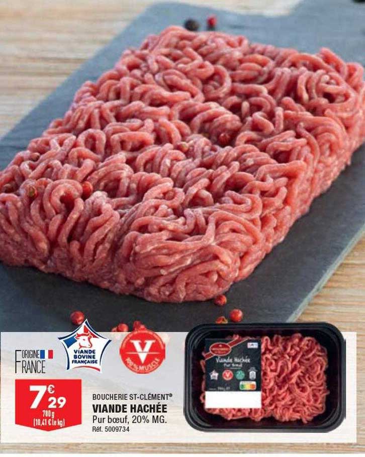 Viande Hachée Boucherie St-clément