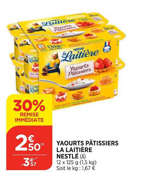 yaourts pâtissiers la laitière nestlé