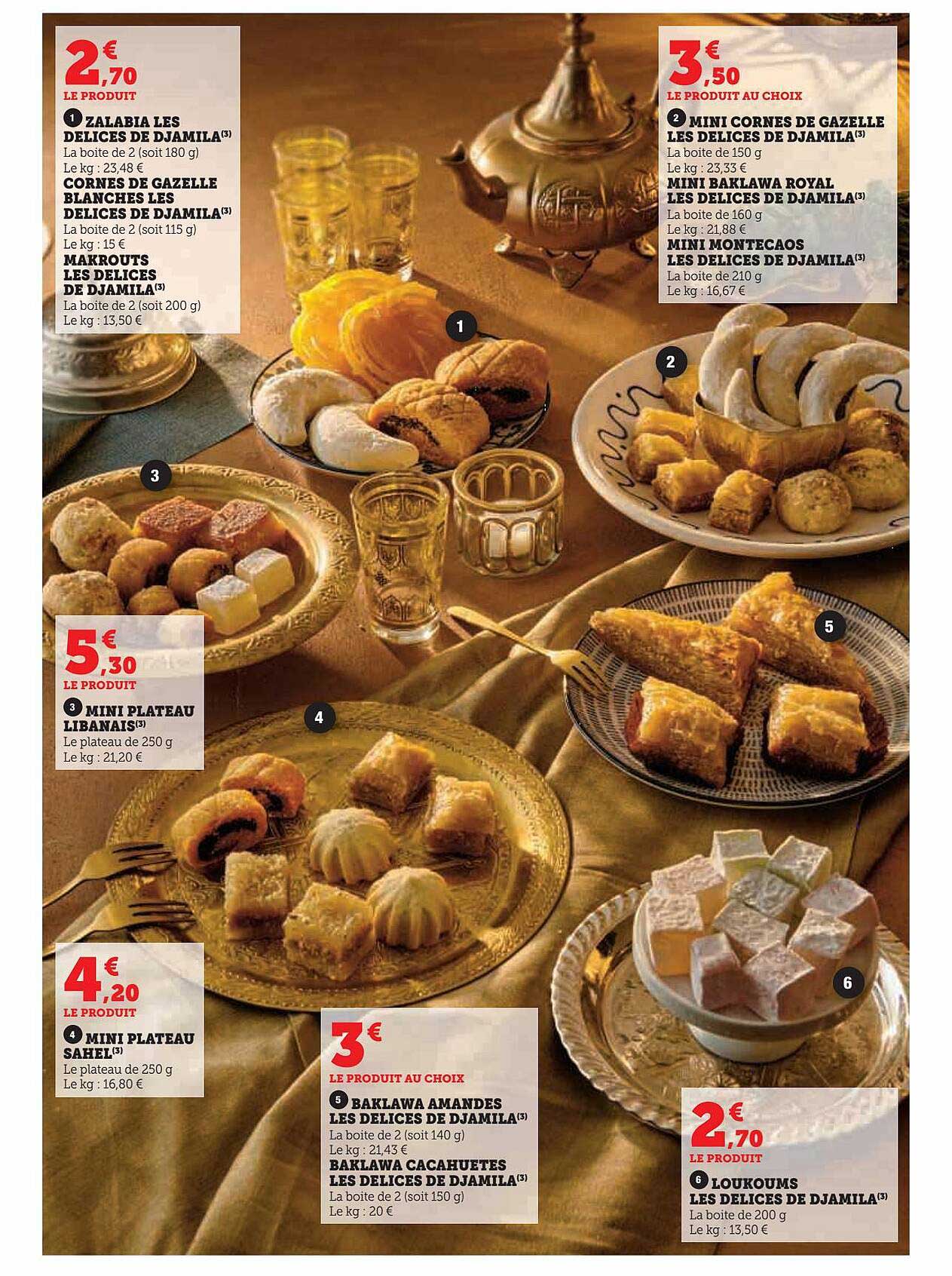 zalabia les délices de djamila, cornes de gazelle blanches les délices de djamila, makrouts les délices de djamila, mini cornes de gazelle les délices de djamila, mini baklawa royal