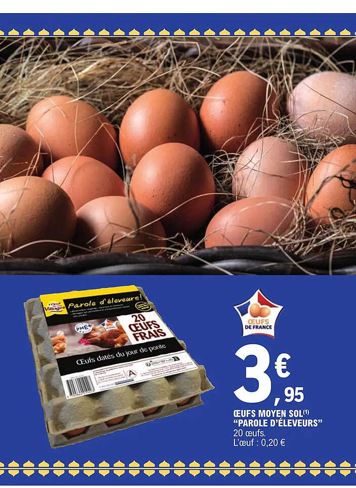 œufs moyen sol "parole d'éléveurs"