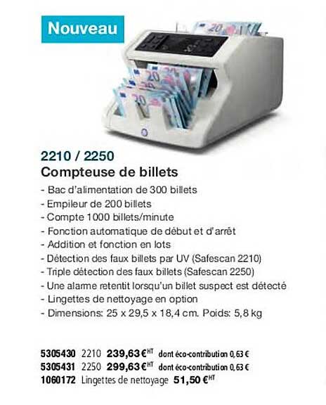 2210/2250 compteuse de billets