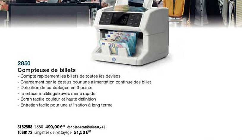 2850 compteuse de billets
