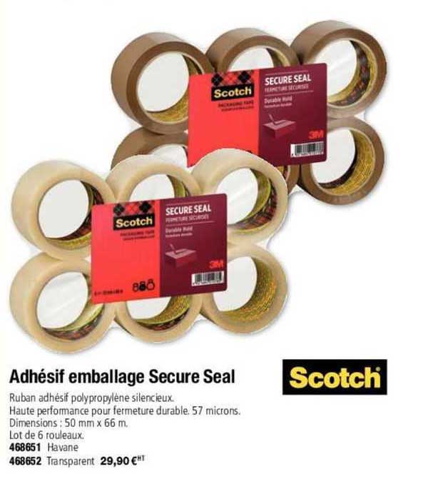 adhésif emballage secure seal scotch