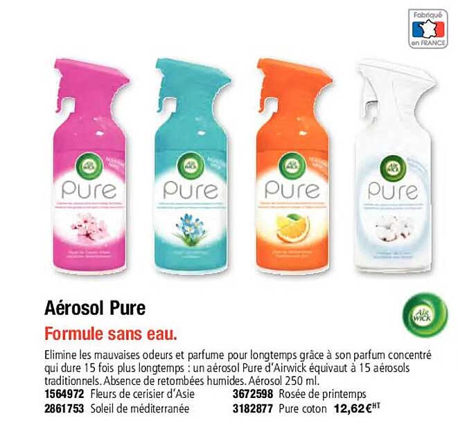 aérosol pure air wick
