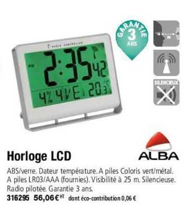 alba horloge lcd