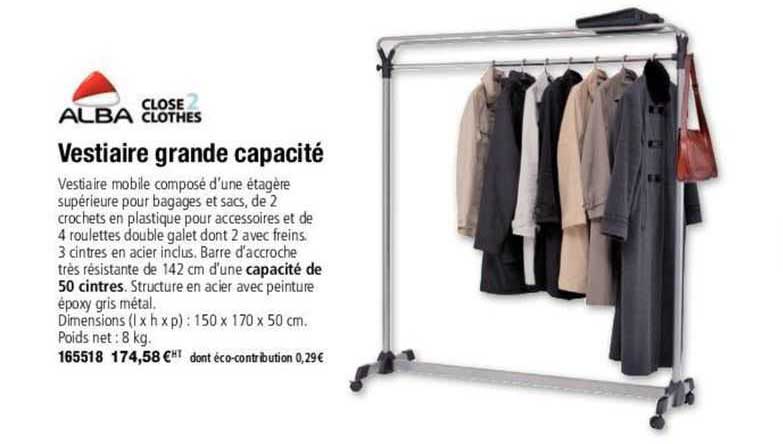 alba vestiaire grande capacité
