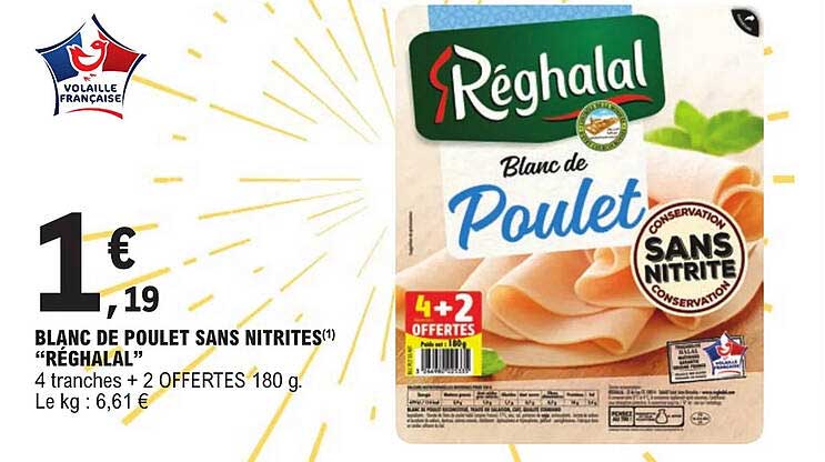 Blanc De Poulet Sans Nitrites "réghalal"