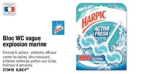 bloc wc vague explosion marine harpic