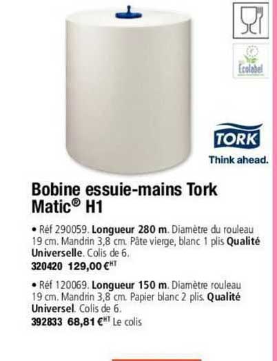 bobine essuie-mains tork matic h1