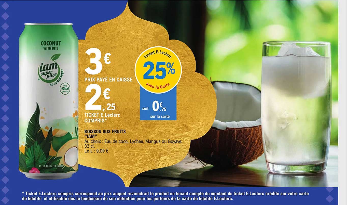 boisson aux fruits "iam"