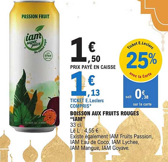 Boisson Aux Fruits Rouges "iam"