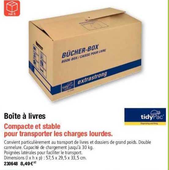 boîte à livres tidypac