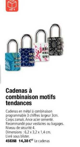 cadenas à combinaison motifs tendances