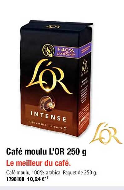café moulu l'or le meilleur du café
