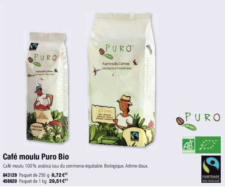 café moulu puro bio