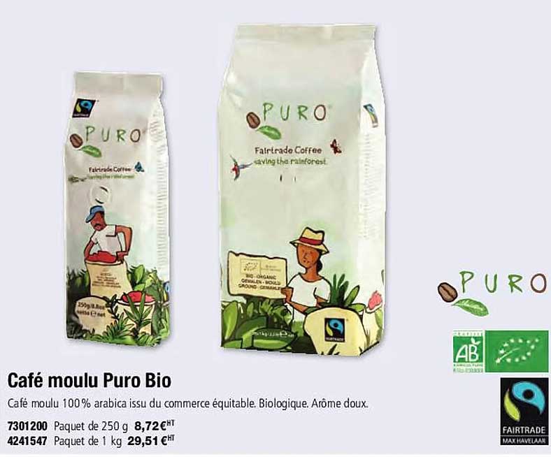 café moulu puro bio