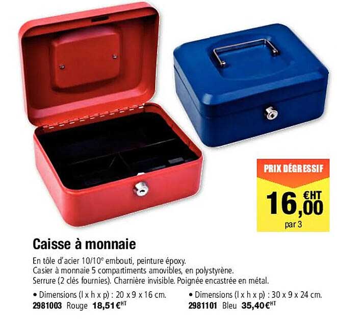 caisse à monnaie