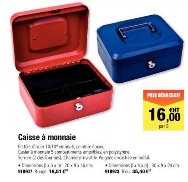 caisse à monnaie
