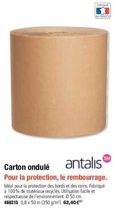 carton ondulé antalis