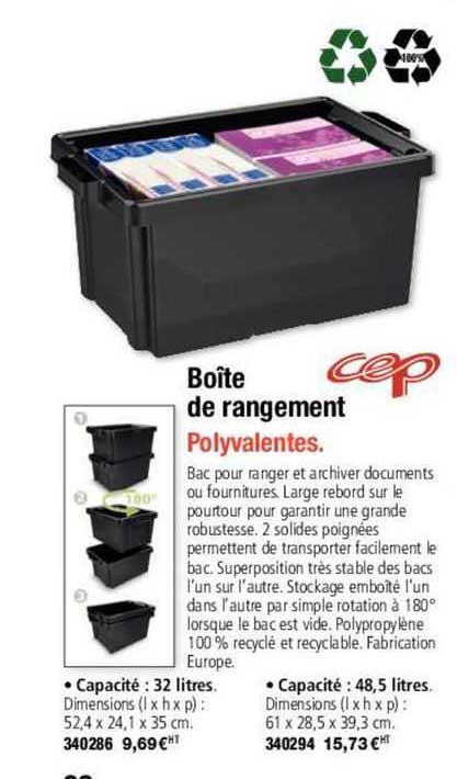 Cep Boîte De Rangement Polyvalentes