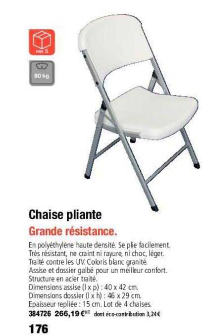 Chaise Pliante