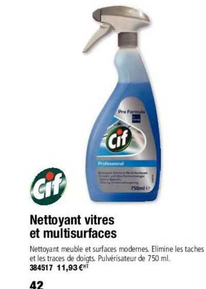 cif nettoyant vitres et multisurfaces